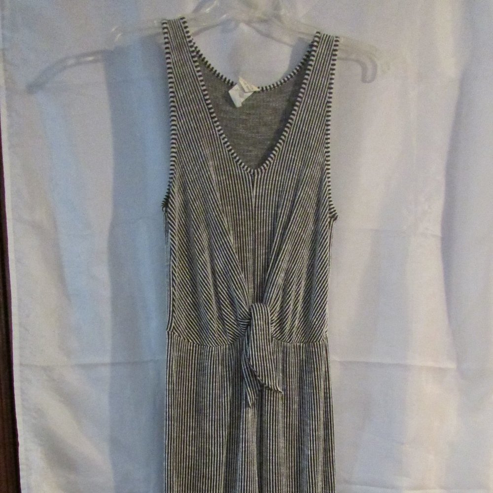 Pantsuit - Black and White Striped